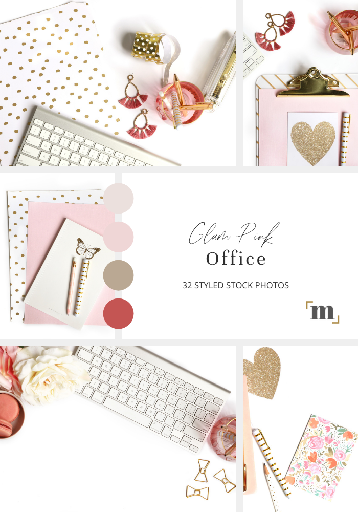 Glam Pink Office Collage 2
