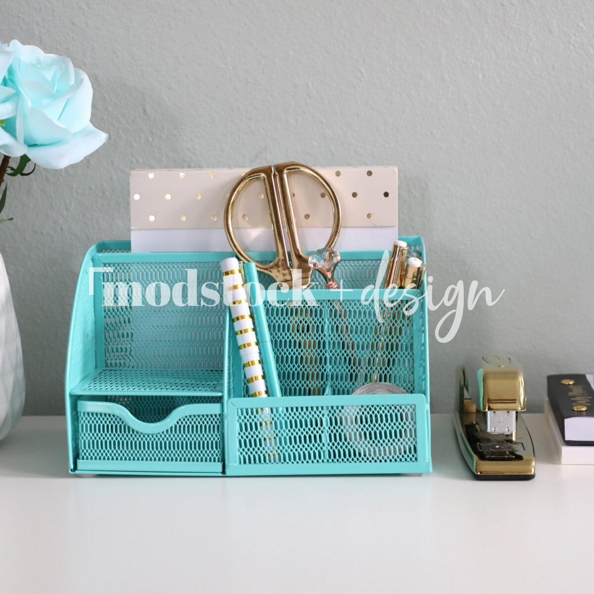Modstock Luxe Teal Workspace - Gold 17