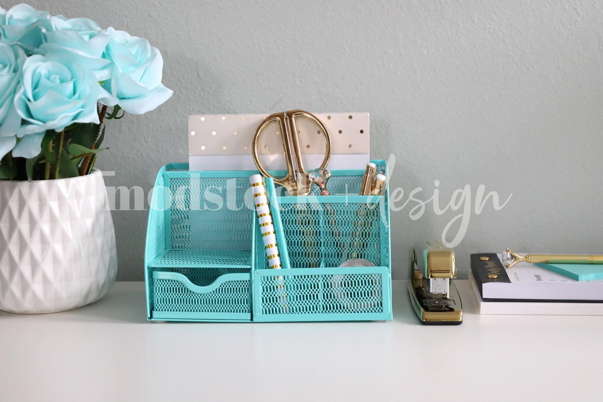 Modstock Luxe Teal Workspace - Gold 17