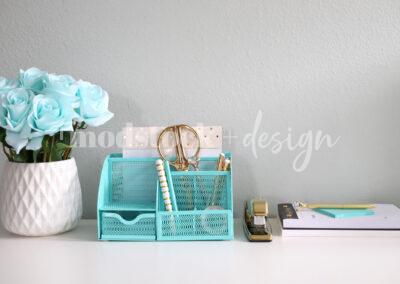 Modstock Luxe Teal Workspace - Gold 18