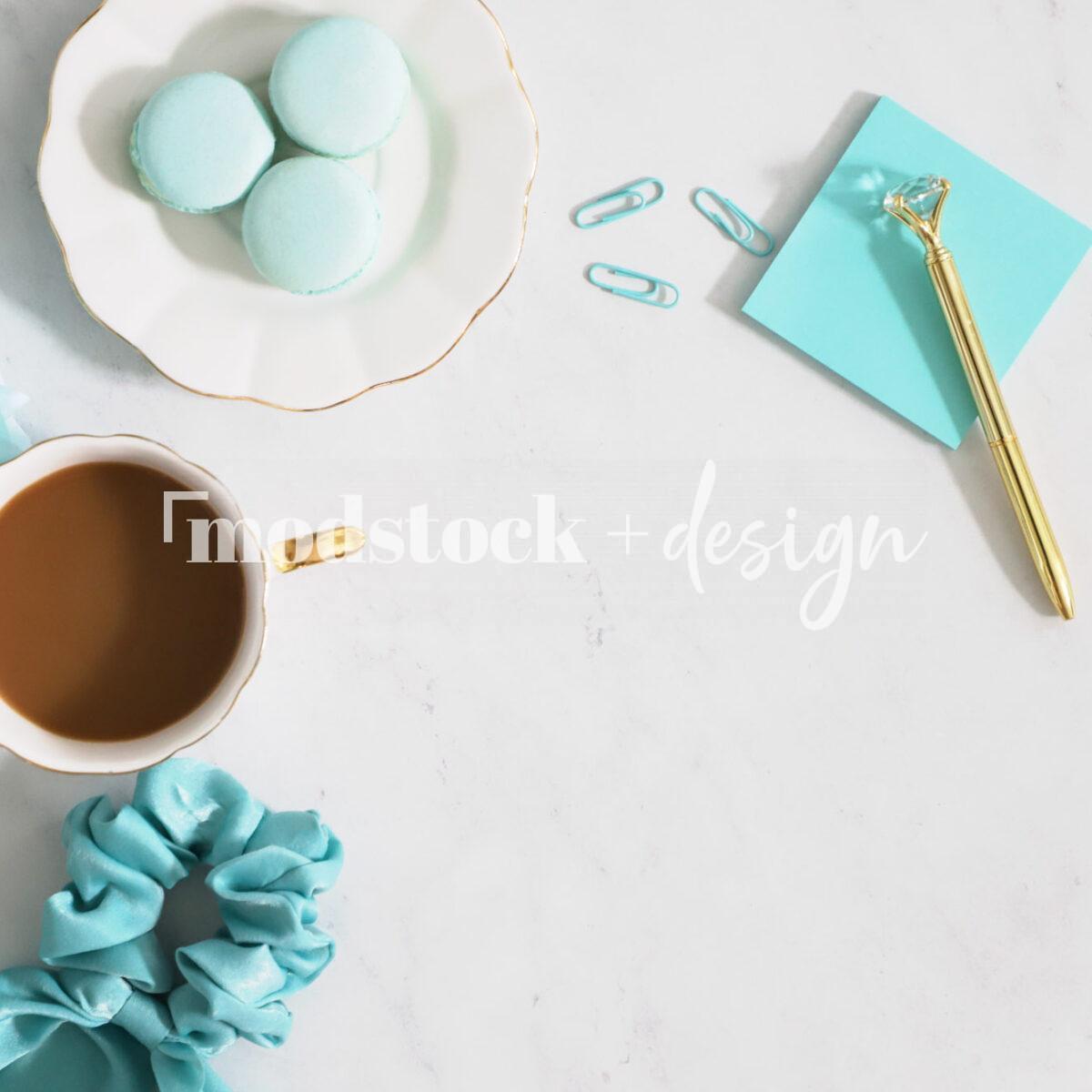 Modstock Luxe Teal Workspace - Gold 22
