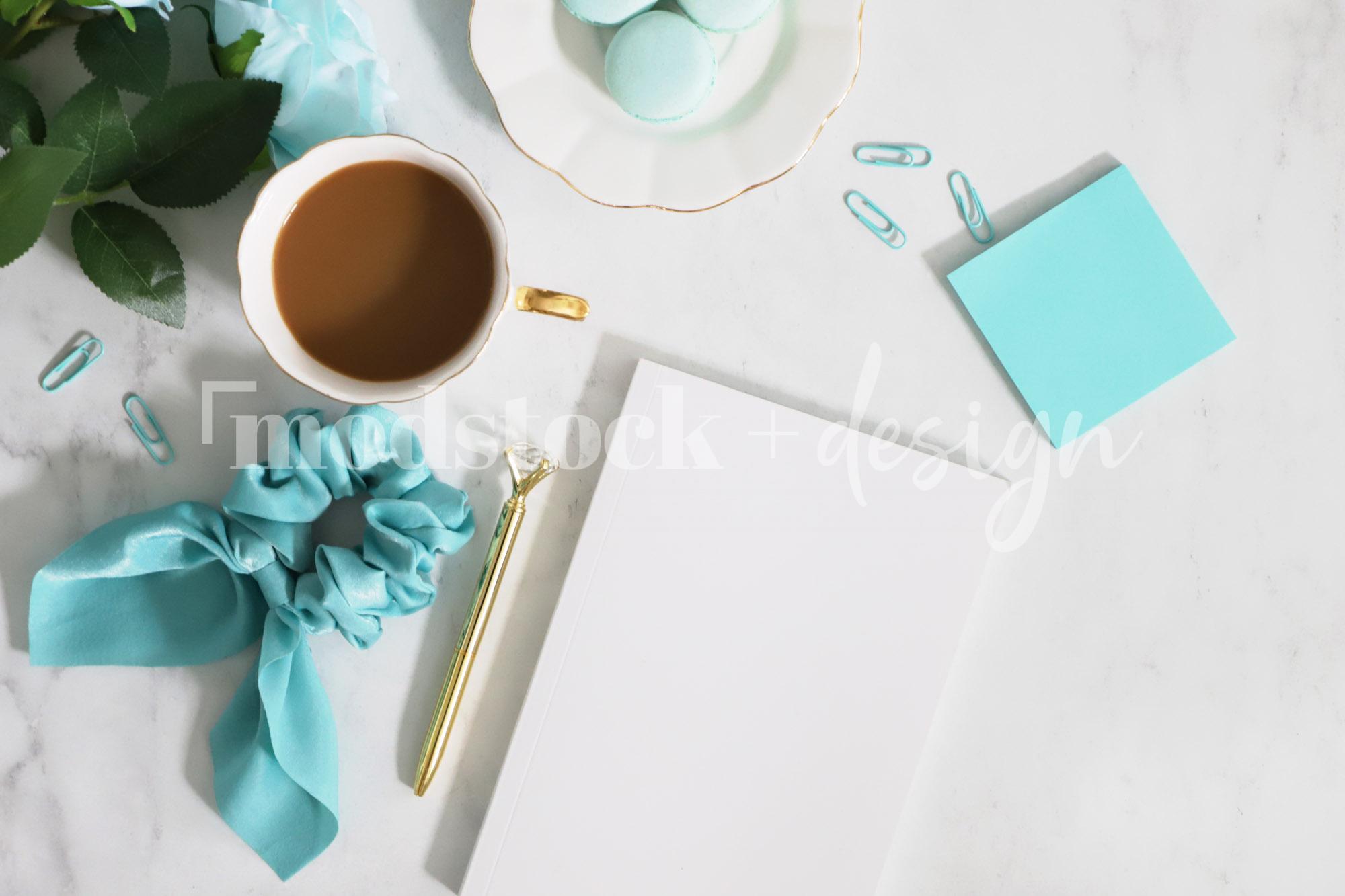Modstock Luxe Teal Workspace - Gold 23