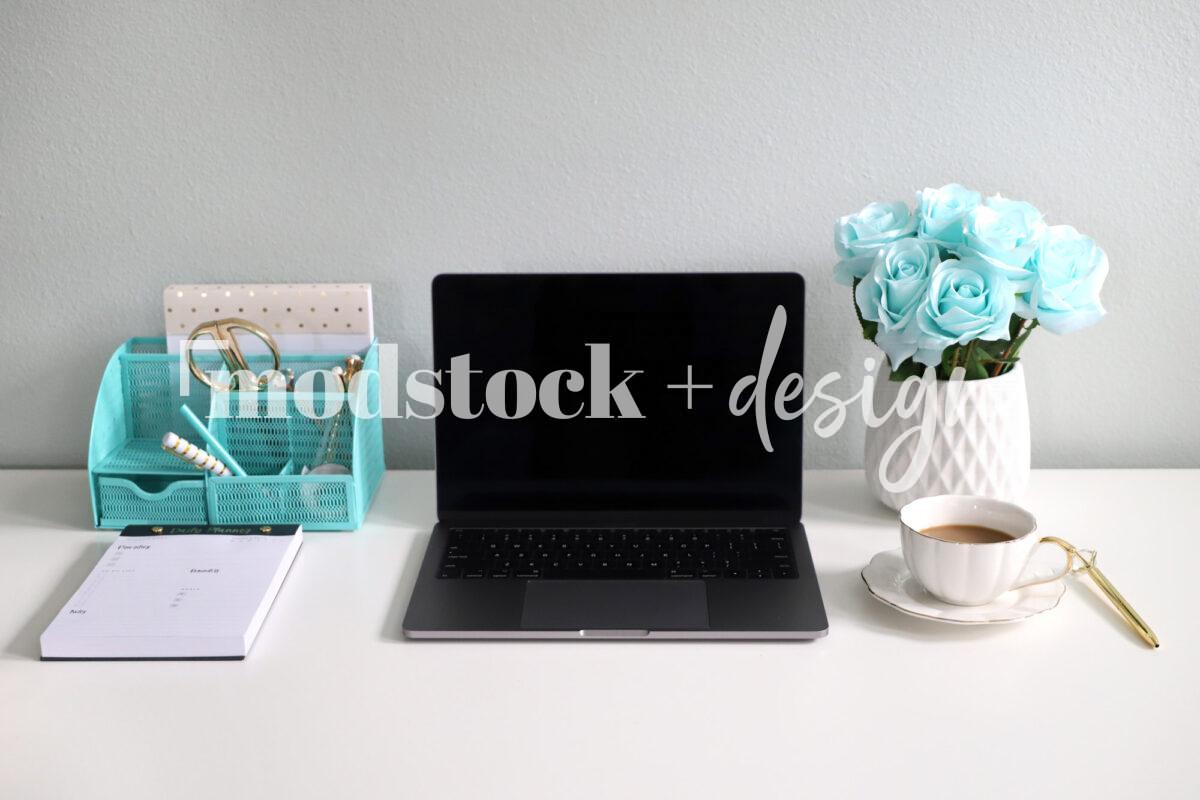 Modstock Luxe Teal Workspace - Gold 24