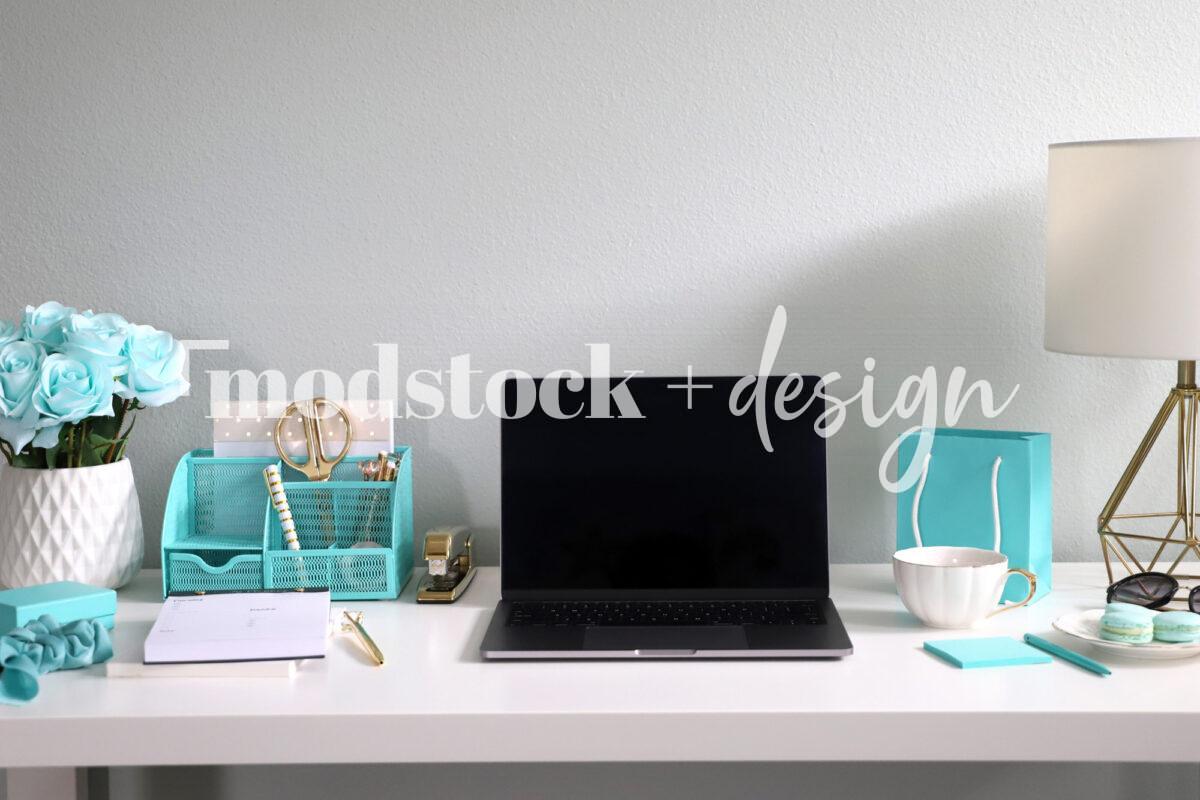 Modstock Luxe Teal Workspace - Gold 7