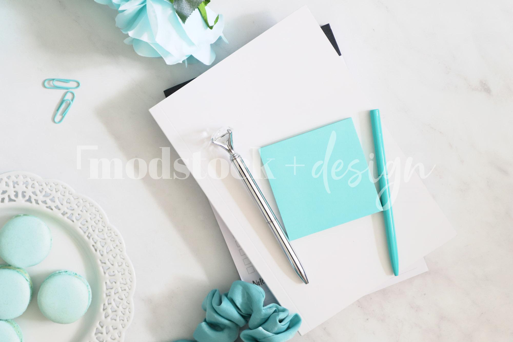 Modstock Luxe Teal Workspace - Silver 1