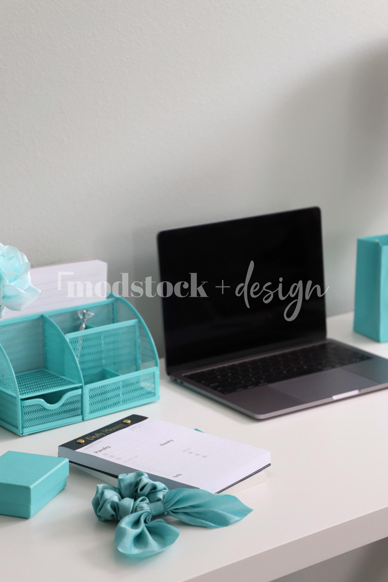 Modstock Luxe Teal Workspace - Silver 10