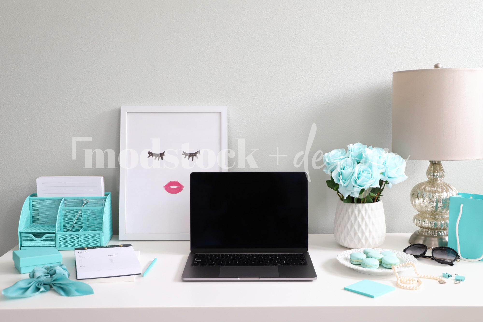 Modstock Luxe Teal Workspace - Silver 16