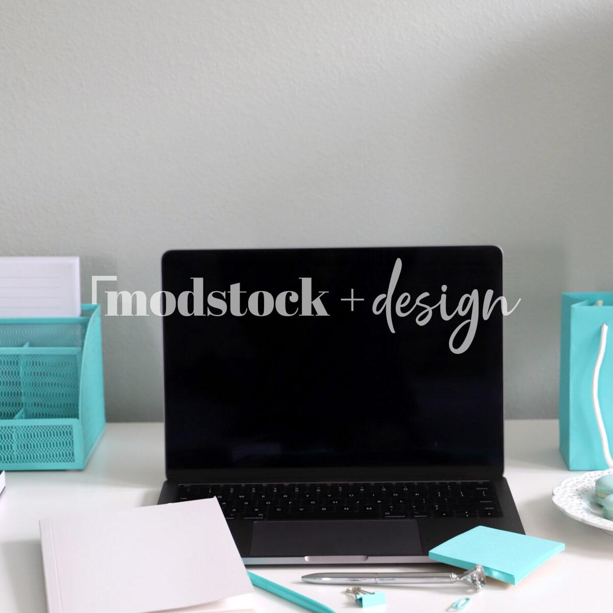 Modstock Luxe Teal Workspace - Silver 26