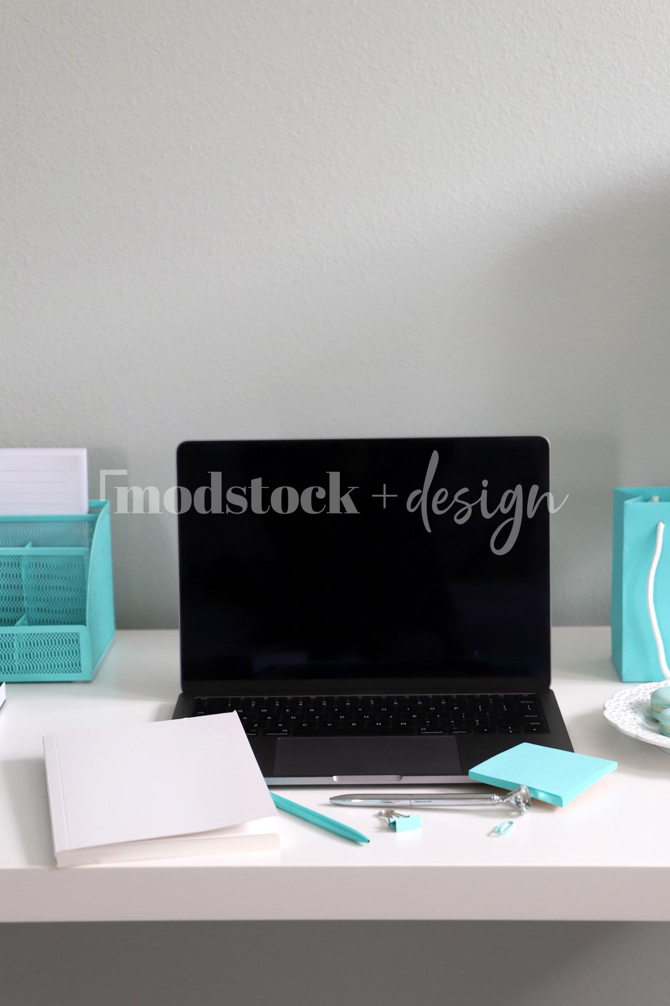 Modstock Luxe Teal Workspace - Silver 26