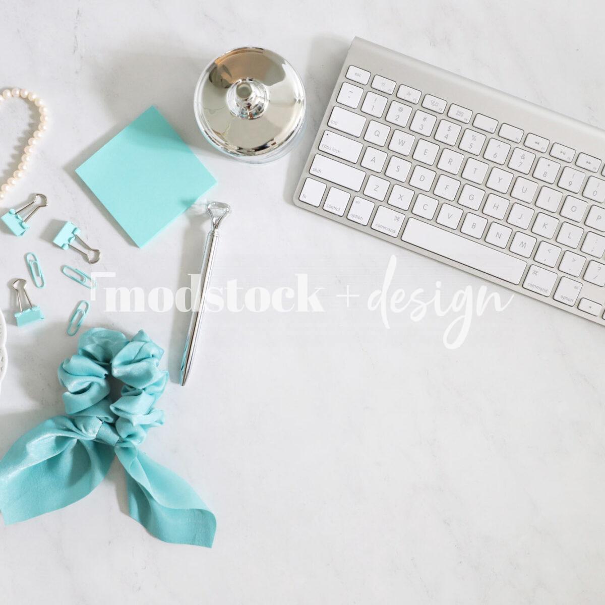 Modstock Luxe Teal Workspace - Silver 3