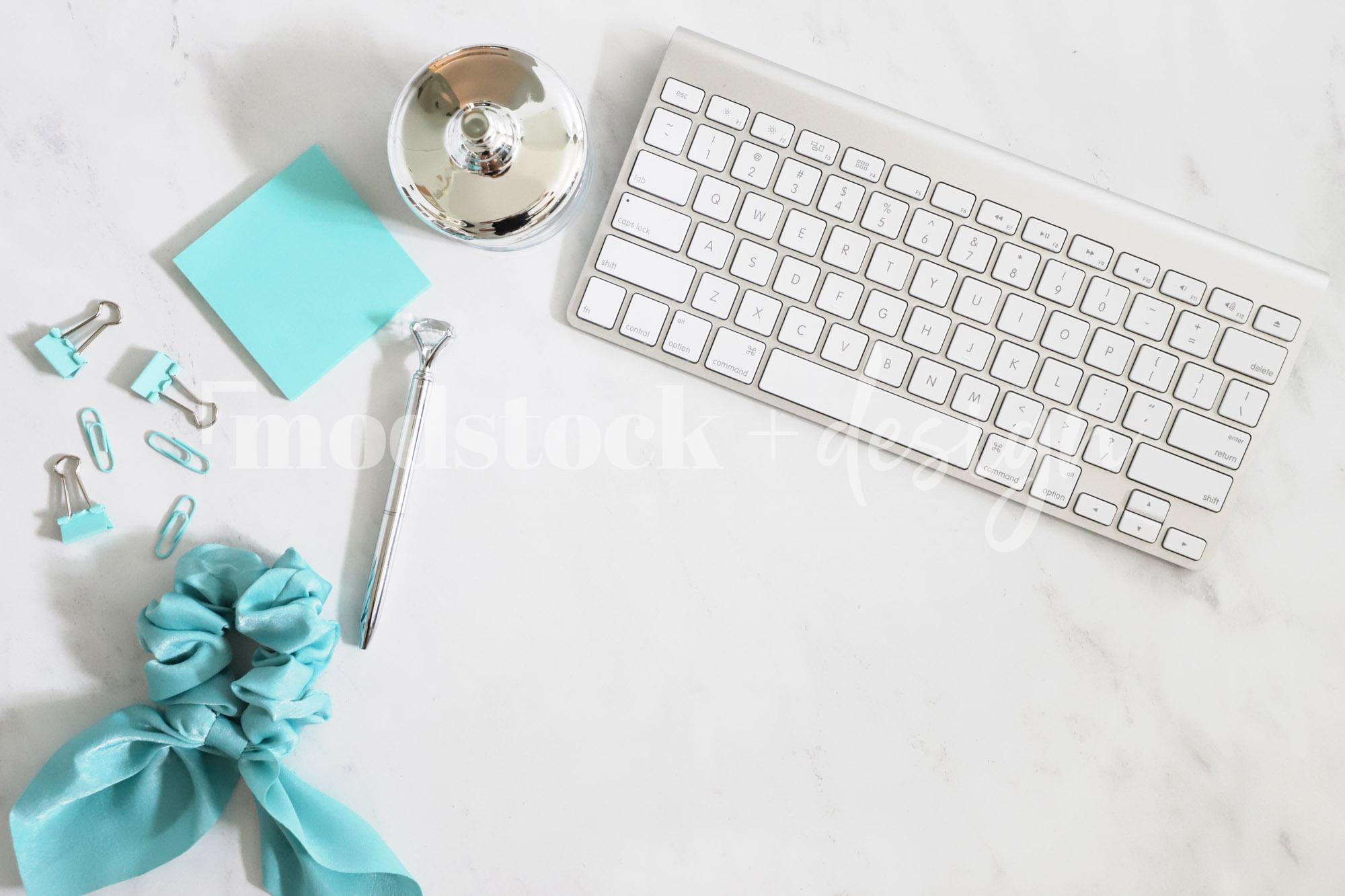 Modstock Luxe Teal Workspace - Silver 4