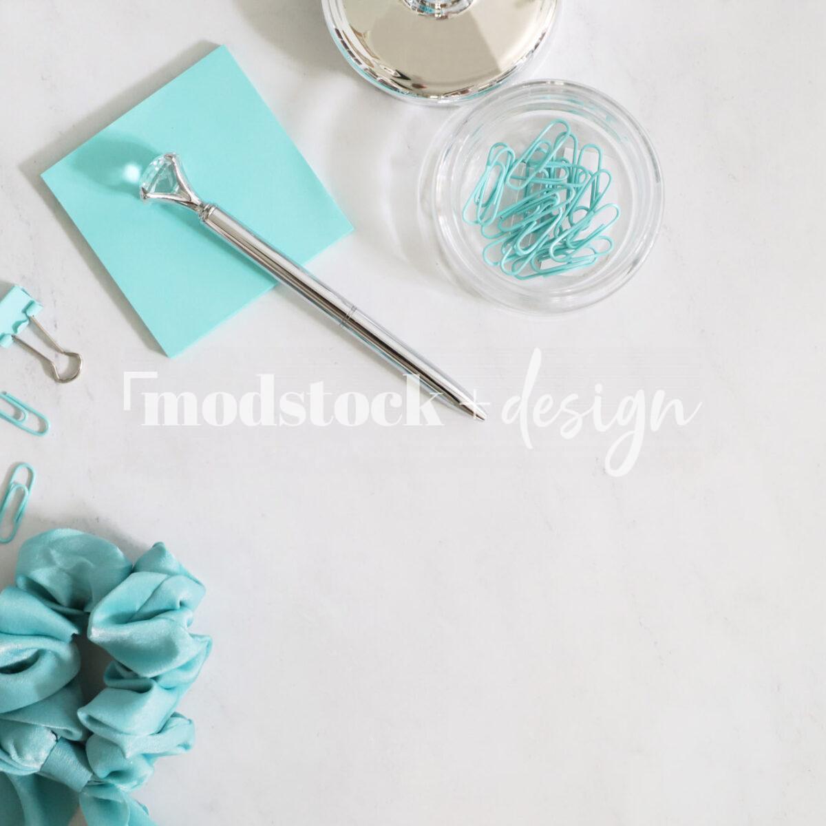 Modstock Luxe Teal Workspace - Silver 5