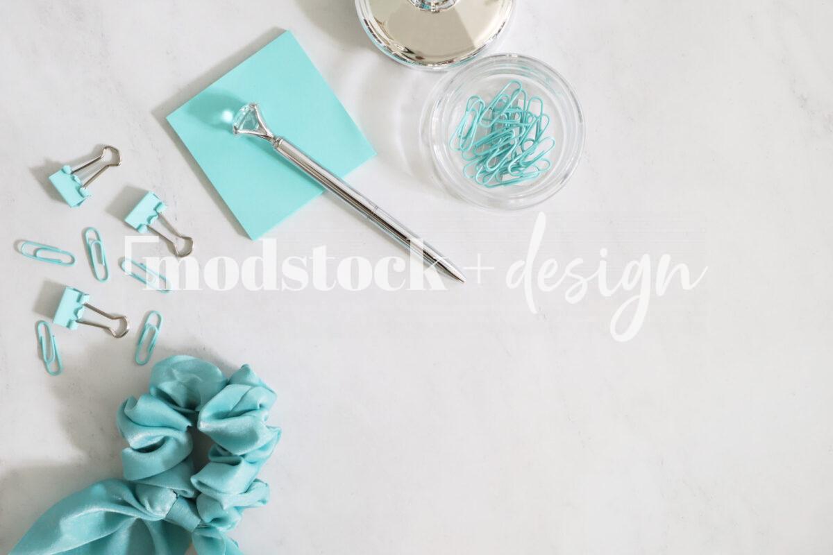 Modstock Luxe Teal Workspace - Silver 5