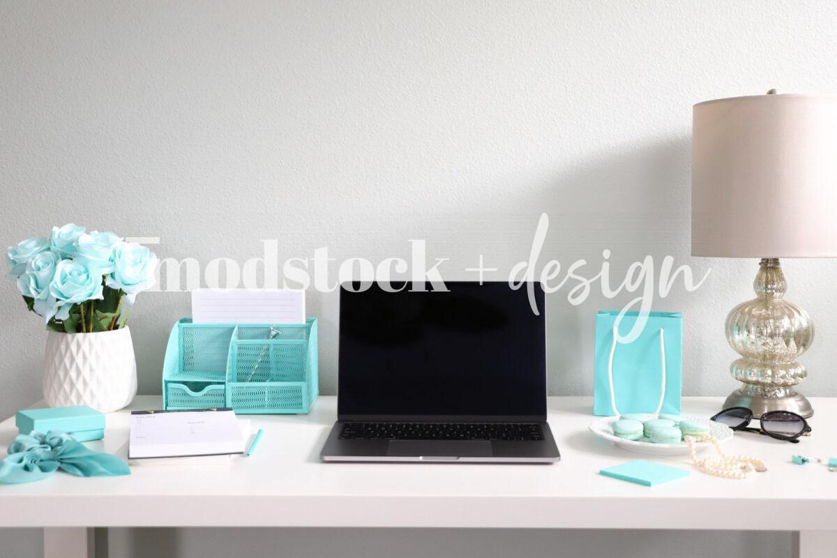 Modstock Luxe Teal Workspace - Silver 6