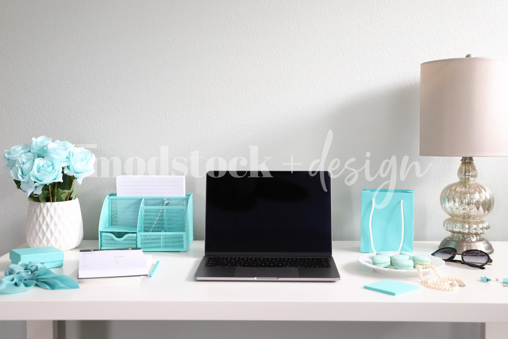 Modstock Luxe Teal Workspace - Silver 6
