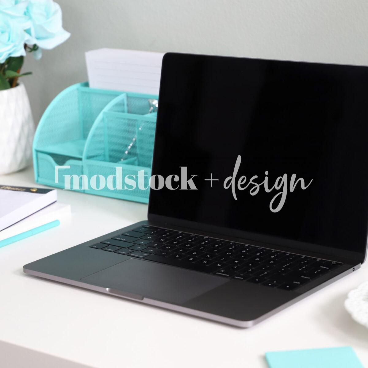 Modstock Luxe Teal Workspace - Silver 7
