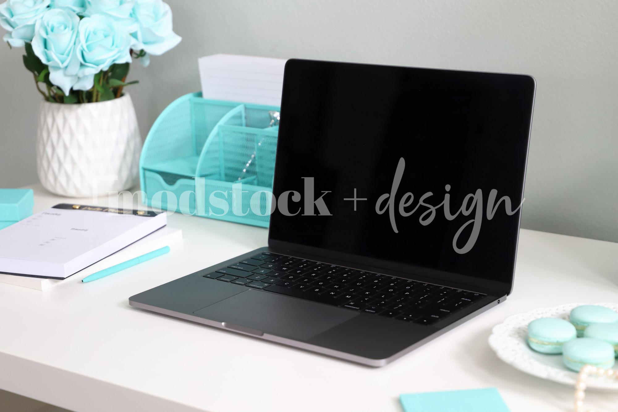 Modstock Luxe Teal Workspace - Silver 7